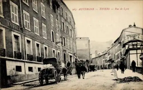 Ak Thiers Puy de Dôme, Rue de Lyon