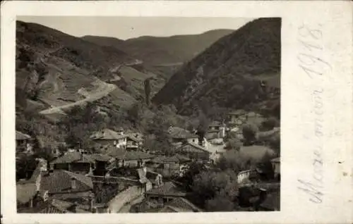 Foto Ak Skopje Üsküb Mazedonien, Teilansicht