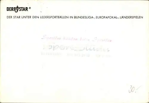 Autogrammkarte Fußballer Toni Turek, Nationaltorwart WM 1954, Portrait, Autogramm