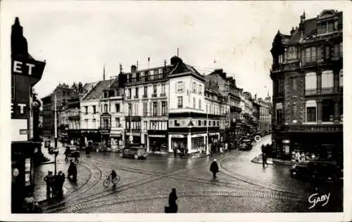 Ak Amiens Somme, Place Gambetta