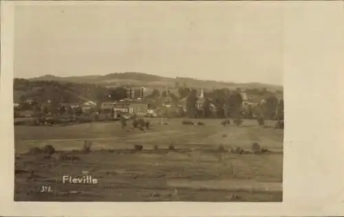 Foto Ak Fléville Ardennes, Panorama