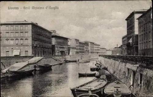 Ak Livorno Toscana, Scali Massimo d'Azeglio