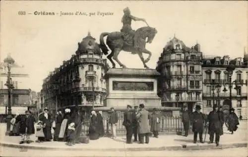 Ak Orléans Loiret, Jeanne d'Arc, par Foyatier