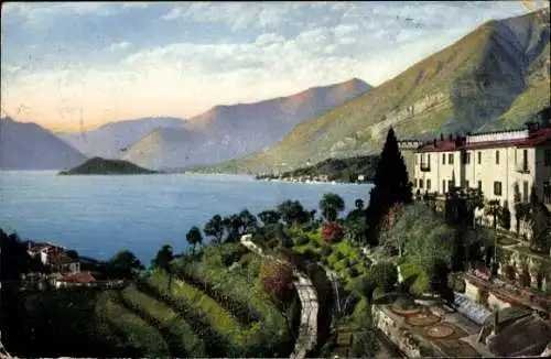 Ak Bellagio Lago di Como Lombardia, Totalansicht