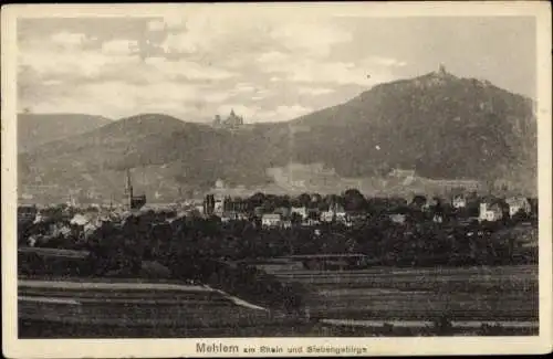 Ak Mehlem Bad Godesberg Bonn am Rhein, Siebengebirge