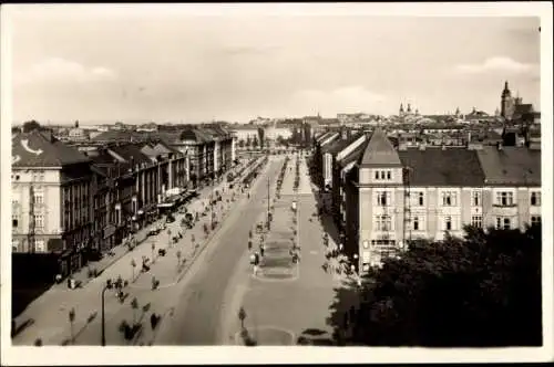 Ak Hradec Králové Königgrätz Stadt, Karlova trida, Straße