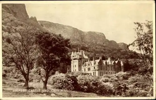 Ak Belfast Nordirland, Belfast Castle, Cave Hill