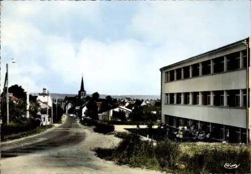 Ak Domerat Allier, Nouvelle Ecole, Route d'Huriel