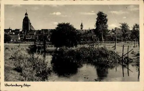 Ak Barczewo Wartenburg Ostpreußen, Stadtansicht