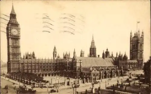 Ak City of Westminster London England, Die Houses of Parliament