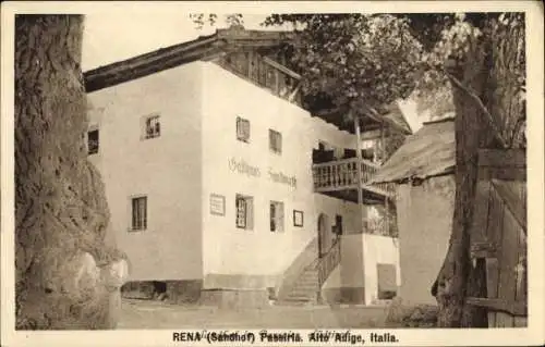 Ak Sankt Leonhard in Passeier San Leonardo in Passiria Südtirol, Gasthaus Sandhof, Rena