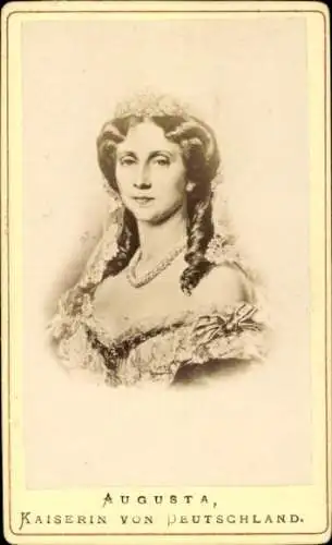 CdV Augusta von Sachsen-Weimar-Eisenach, Kaiserin von Deutschland, Portrait