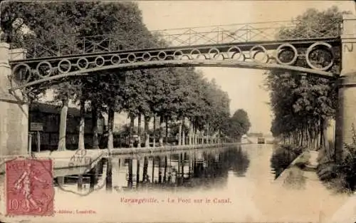 Ak Varangeville Meurthe et Moselle, Brücke über den Kanal