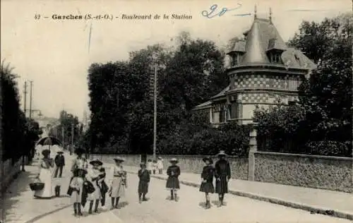 Ak Garches Hauts de Seine, Boulevard de la Station