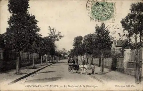 Ak Fontenay aux Roses Hauts de Seine, Boulevard de la République