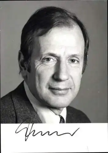 Foto Dr. Klaus von Dohnanyi, MdB, Autogramm