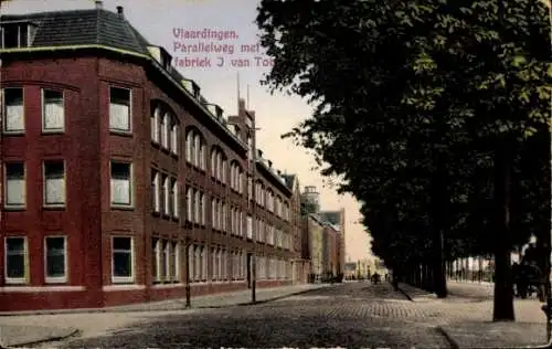 Ak Vlaardingen Südholland, Parallelweg, Fabrik