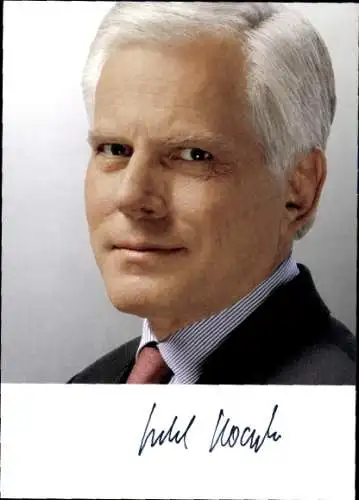 Foto Ak Gerhard Glogowski, Niedersächsischer Ministerpräsident, Autogramm