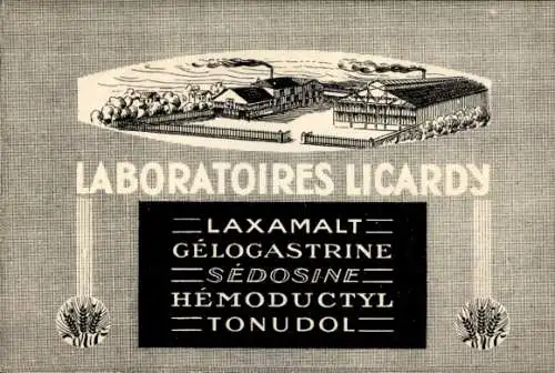 Werbe Ak Neuilly sur Seine Hauts de Seine, Licardi Laboratorien, Laxamalt, Sedosine