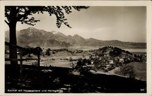 Ak Kochel am See in Oberbayern, Panorama, Herzogstand, Heimgarten