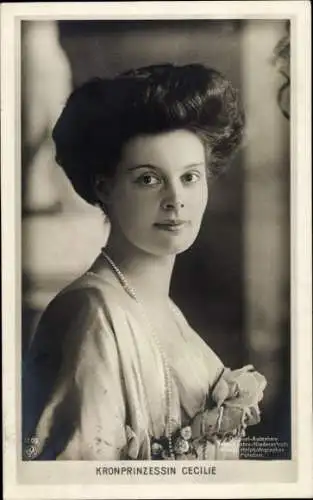 Ak Kronprinzessin Cecilie von Preußen, Portrait