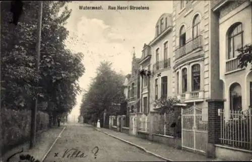 Ak Watermael Boitsfort Brüssel Brüssel, Rue Henri Struelens