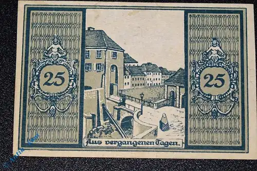 Glatz , Notgeld 25 Pfennig Nr.1 -graublau- in kfr. M-G 431.1 , Schlesien o.D. Seriennotgeld