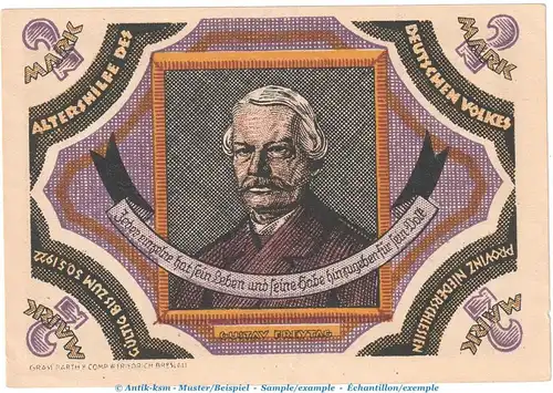 Notgeld Altershilfe Breslau 185.1 , 2 Mark Schein in kfr. o.D. Schlesien Seriennotgeld