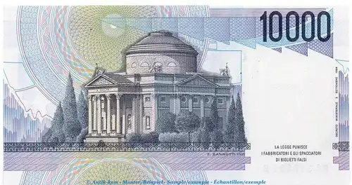 Banknote Italien , 10.000 Lire Schein in kfr. P.112 von 1984 , Banca D´Italia