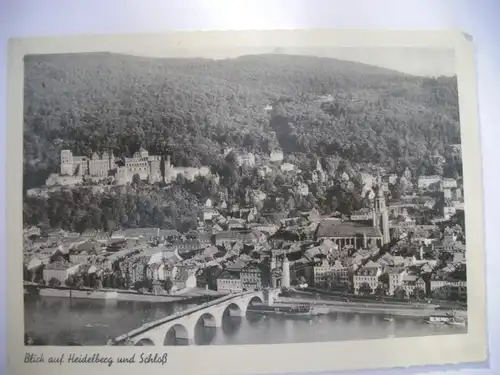 Alte AK Heidelberg Blick auf das Schloß [W86]