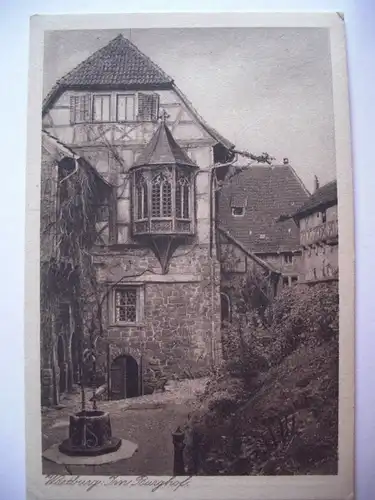 Alte AK Eisenach Wartburg Im Burghof [E231]