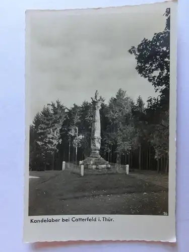 Alte AK Catterfeld Thüringen Kandelaber Georgenthal [aJ193]