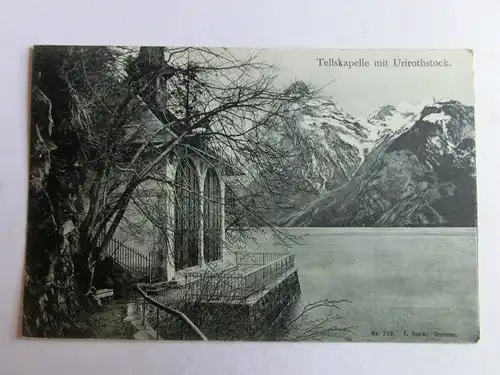 Alte AK Tellskapelle am Uristock Gitschen 1906 [aK490]