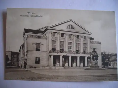 Alte AK Weimar Deutsches Nationaltheater Theater [aC119]