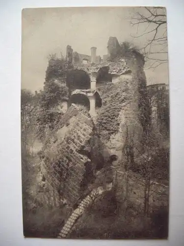 Alte AK Heidelberg Der gesprengte Turm Krautturm [B1]