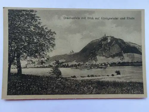 Alte AK Drachenfels mit Blick a. Königswinter [aS208]