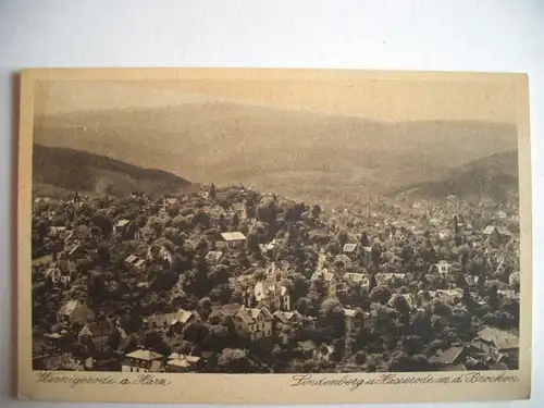 Alte AK Wernigerode Lindenberg Hasserode Brocken [T121]