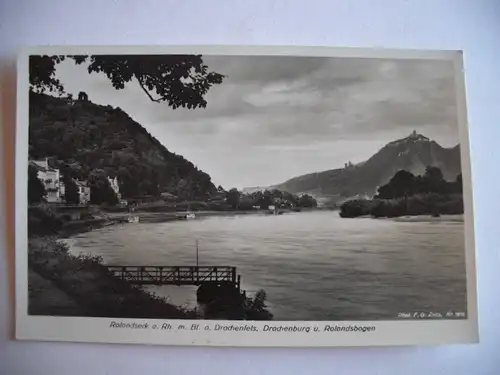 Alte AK Rolandseck Drachenfels Drachenburg [F813]