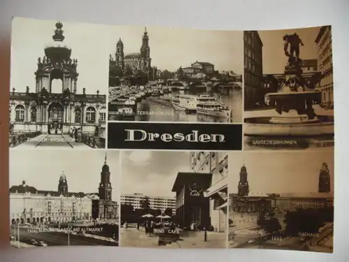 Alte AK Dresden Mehrbildkarte [aA302]