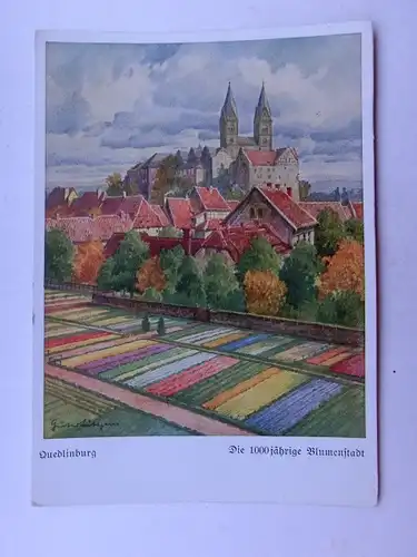 Alte AK Quedlinburg n. Gustav Lüttgens [1220]