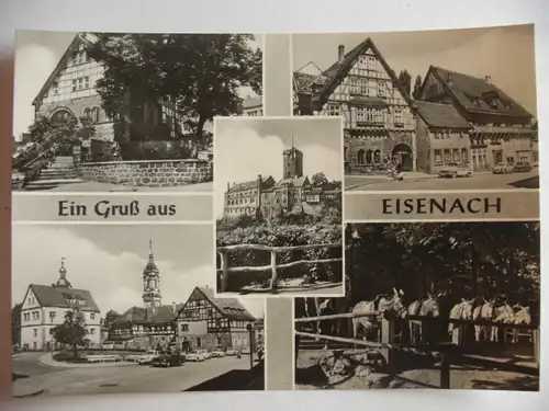 Alte AK Gruß aus Eisenach Mehrbildkarte [U320]