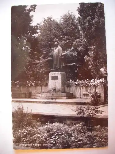 Alte AK Bad Wörishofen Kneipp Denkmal [P865]