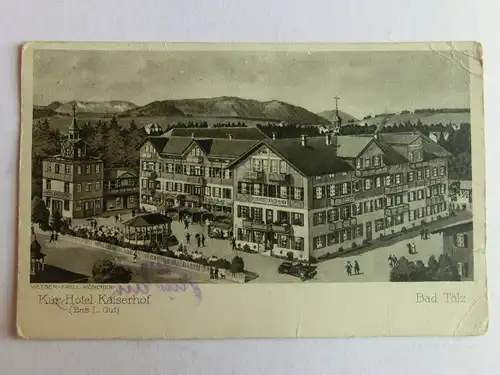 Alte AK Bad Tölz Kur-Hotel Kaiserhof [aM985]