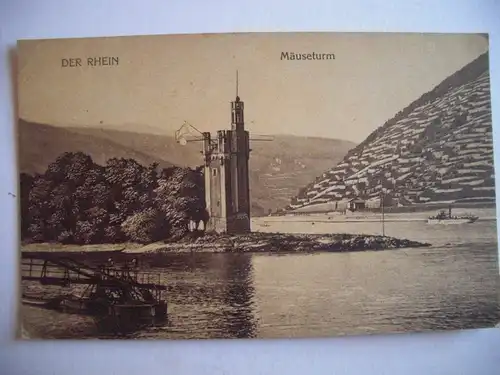 Alte AK Bingen Der Mäuseturm [E654]