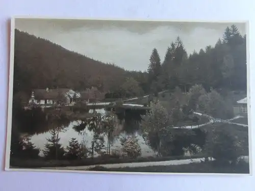 Alte AK Triberg Der Bergsee Schwarzwald [aE723]