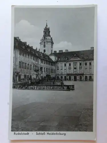 Alte AK Rudolstadt Schloß Heidecksburg [aJ422]