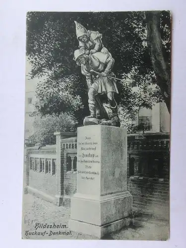 Alte AK Hildesheim Huckauf Denkmal [aO483]