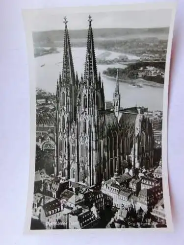 Alte AK Köln Dom Fliegeraufnahme [aP479]