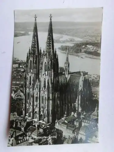 Alte AK Köln Dom Luftaufnahme [aP341]