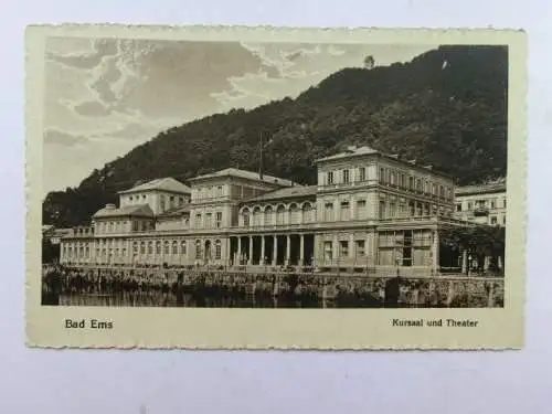 Alte AK Bad Ems Kursaal u. Theater [aP621]